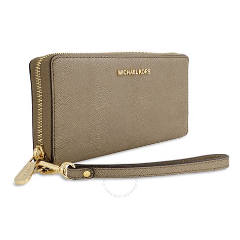 wallet michael kors delancy dark dune|Michael Kors Jet Set Leather Continental Travel Wallet .